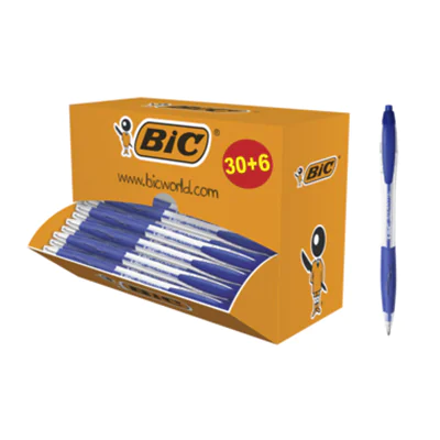 BIC® Kugelschreiber ATLANTIS® Classic 0,4mm blau dokumentenecht Farbe des Schaftes: transparent 36 St./Pack. BIC® Kugelschreiber ATLANTIS® Classic 0,4mm blau dokumentenecht Farbe des Schaftes: transparent 36 St./Pack.