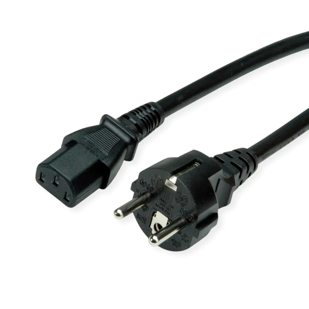 VALUE Netzkabel CEE7/7 gerade+ IEC-C13 gerade 1.8m - Strom/Netzteil - 1,8 m