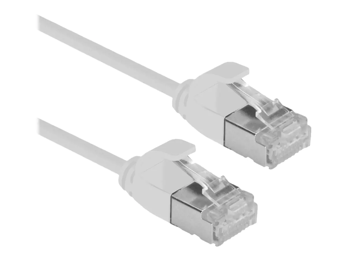 Roline DataCenter - Patch-Kabel - RJ-45 (M) zu RJ-45 (M) - 1.5 m - U/FTP - CAT 6a - halogenfrei, geformt, ohne Haken, verseilt - Grau
