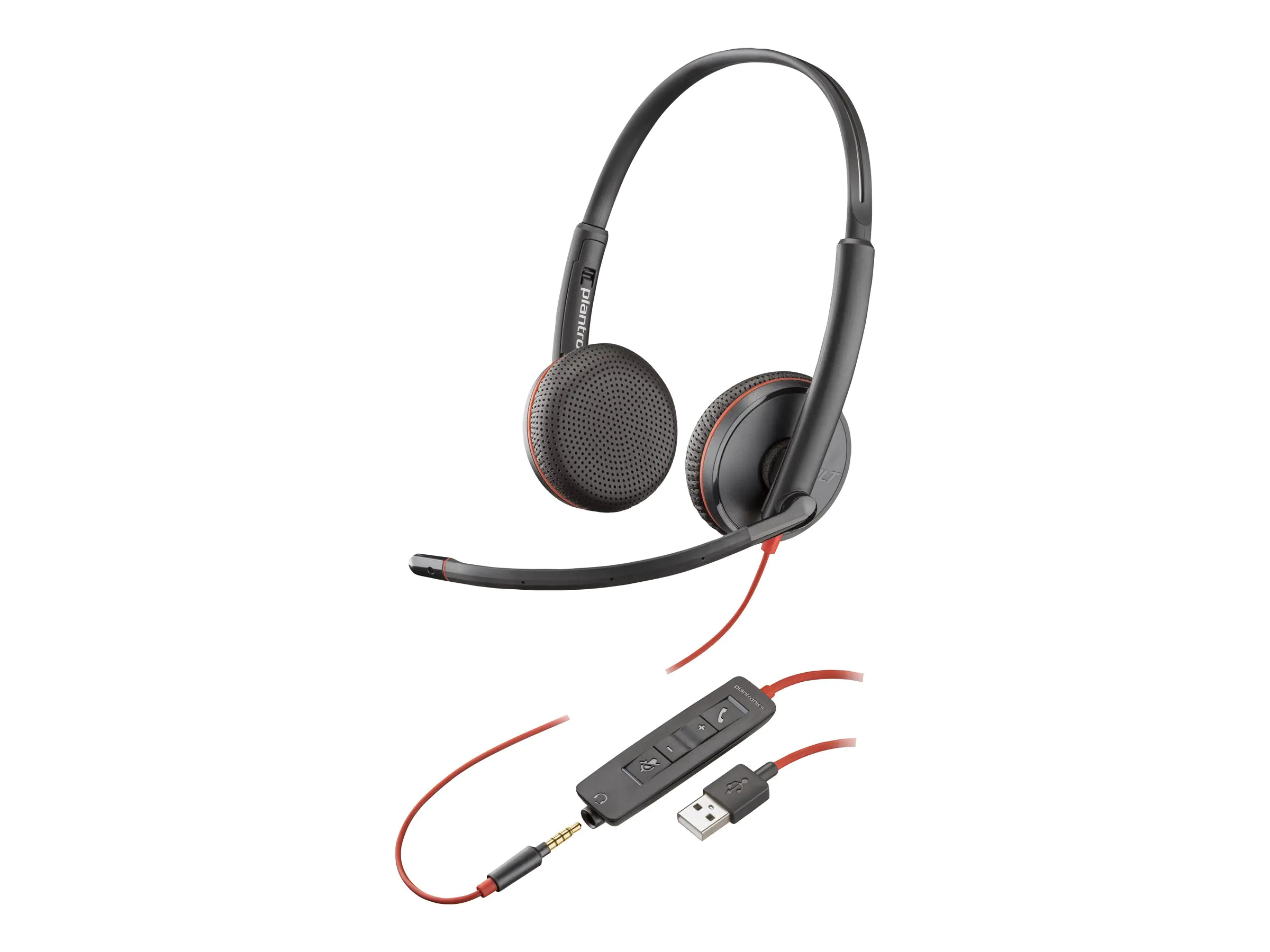 Poly Blackwire C3225 - Blackwire 3200 Series - Headset - On-Ear - kabelgebunden - 3,5 mm Stecker - Schwarz - Skype-zertifiziert, Cisco Jabber Certified, Avaya Certified Poly Blackwire C3225 - Blackwire 3200 Series - Headset - On-Ear - kabelgebunden - 3,5 mm Stecker - Schwarz - Skype-zertifiziert, Cisco Jabber Certified, Avaya Certified