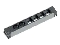 Bachmann POWER FRAME - Größe L - Steckdosenleiste - Eingabe, Eingang GST18i3 - Ausgangsanschlüsse: 2 (2 x Frankreich / UTE) 916.023