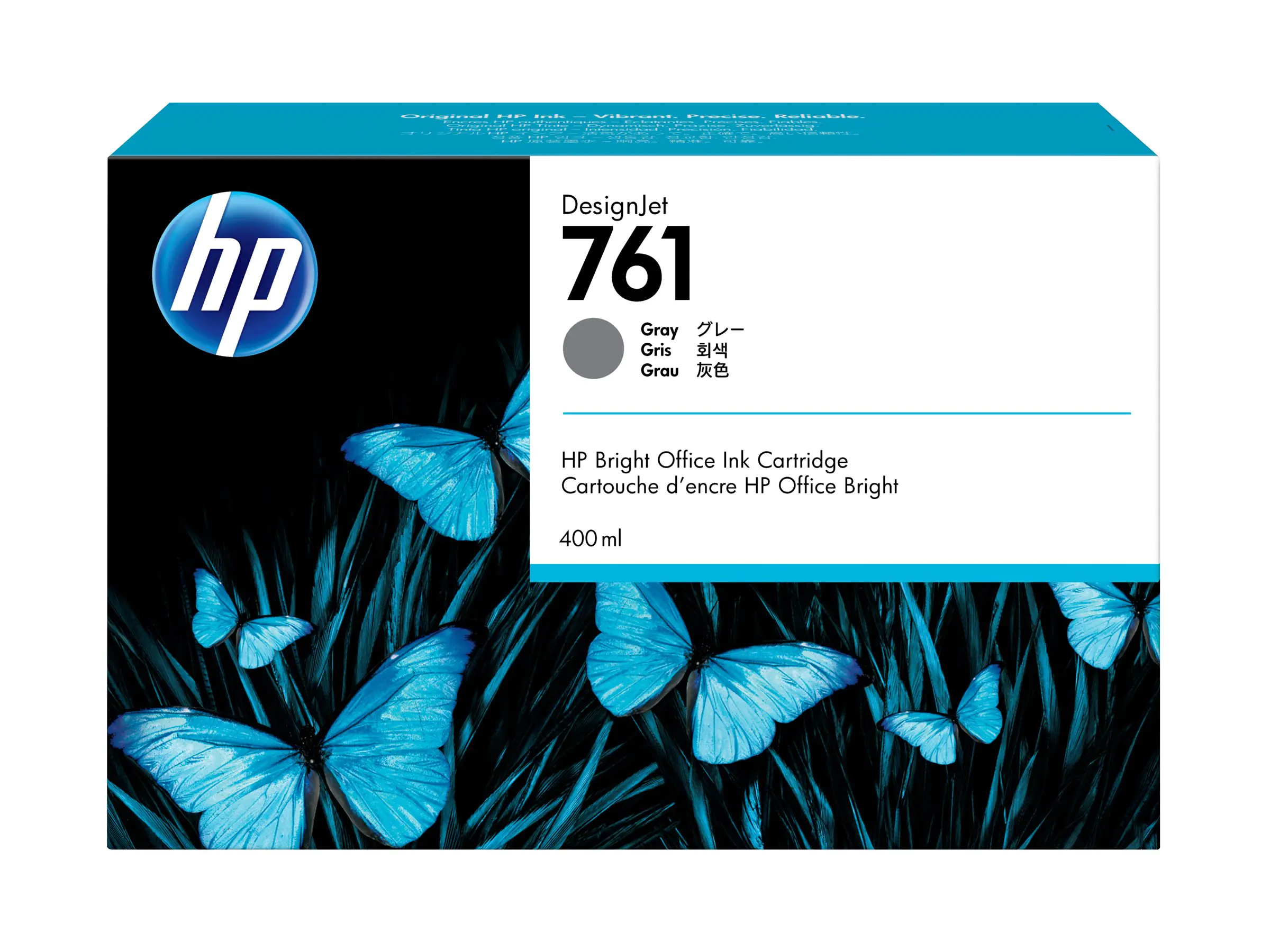 HP 761 - 400 ml - Grau - Original - DesignJet - Tintenpatrone - für DesignJet T7100, T7200 Production Printer