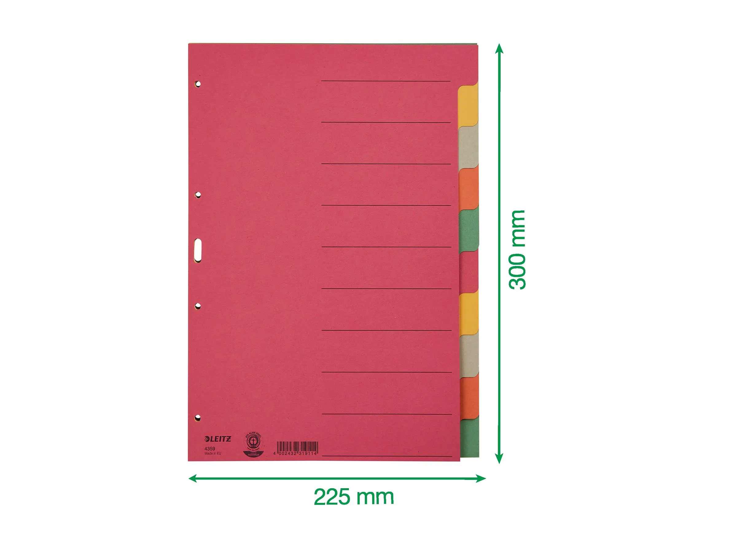 Esselte Leitz Trennelement - 10 Teile - für A4 (210 x 297 mm) 43590000