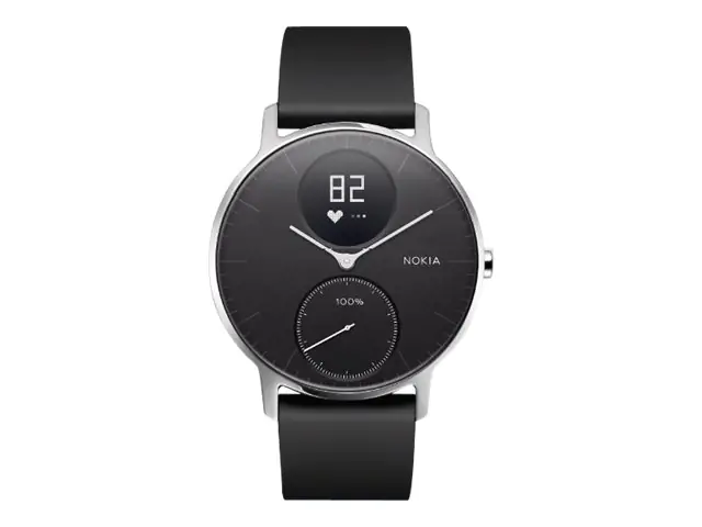 Nokia Steel HR - 36 mm - Edelstahl - Aktivitätsmesser mit Band
