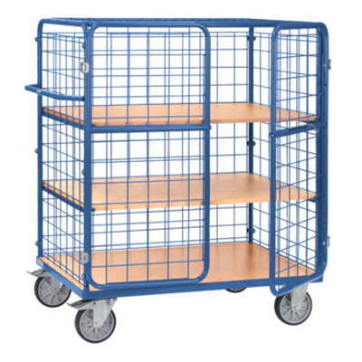 Fetra Etagenwagen 83 x 155,2 x 136,9 cm (B x H x L) 600kg 3 Böden Fetra Etagenwagen 83 x 155,2 x 136,9 cm (B x H x L) 600kg 3 Böden