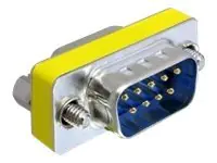 Delock - Serieller Gender Changer - DB-9 (M) zu DB-9 (M) - Daumenschrauben