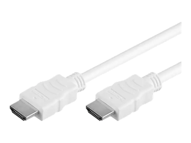 VALUE High Speed - HDMI-Kabel mit Ethernet - HDMI männlich zu HDMI männlich - 1 m - abgeschirmt - weiß VALUE High Speed - HDMI-Kabel mit Ethernet - HDMI männlich zu HDMI männlich - 1 m - abgeschirmt - weiß