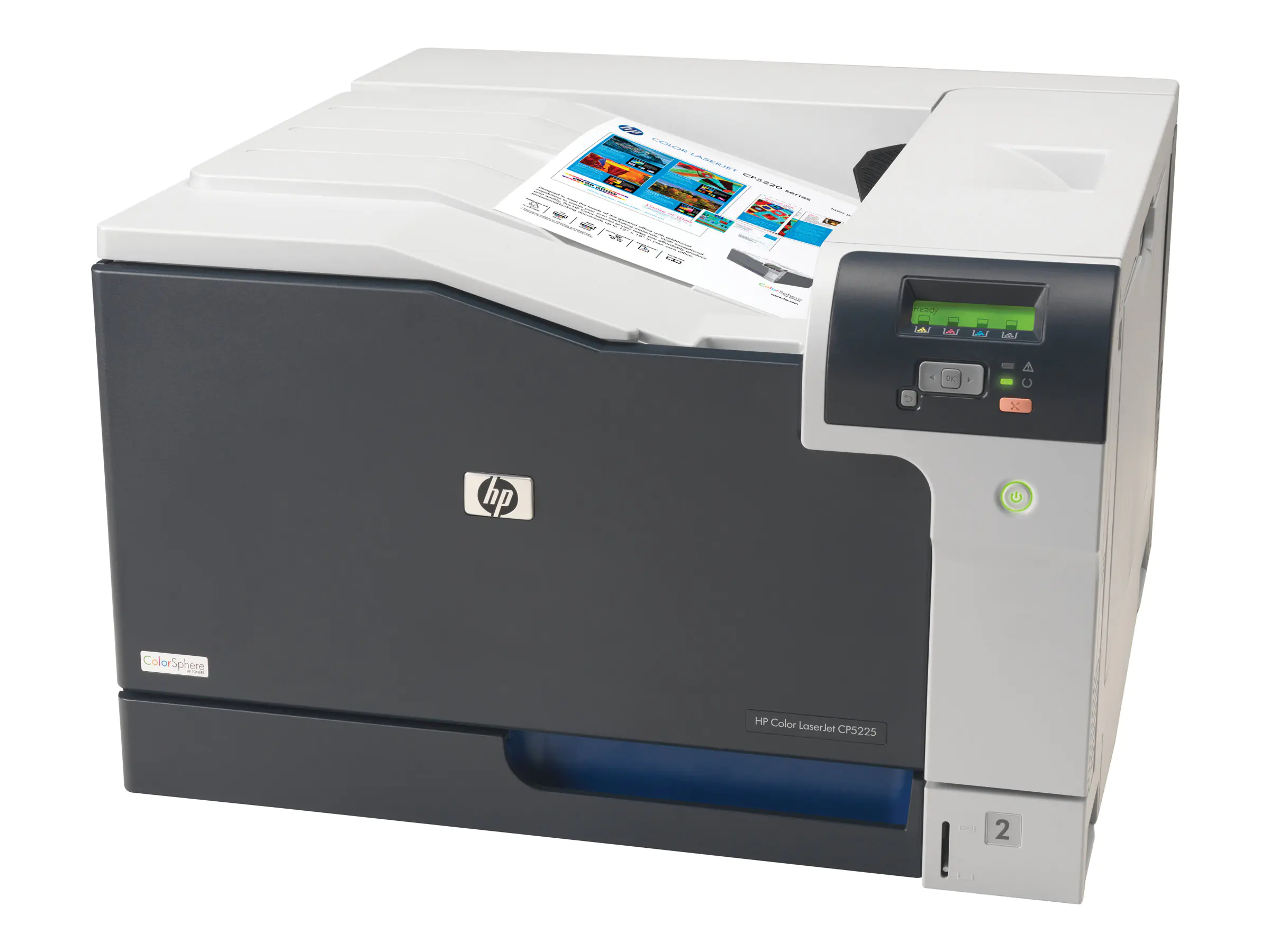 HP Color LaserJet Professional CP5225 - Drucker - Farbe - Laser - A3 - 600 dpi - bis zu 20 Seiten/Min. (einfarbig)/ bis zu 20 Seiten/Min. (Farbe) - Kapazität: 350 Blätter - USB