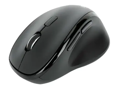 Manhattan Ergonomic Wireless Mouse, Right Handed, Adjustable 800/1200/1600dpi, 2.4Ghz (up to 10m), Six Button with Scroll Wheel, Combo USB=A and USB-C receiver, Black, AA battery (included), Three Year Warranty, Retail Box - Maus - 2-in-1 USB-Receiver - e