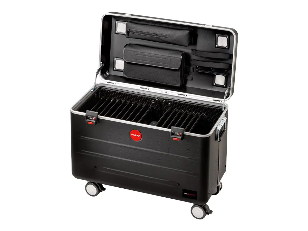 PARAT PARAPROJECT Case TC16 - Aufbewahrungsbox (nur Laden) - für 16 Tablets - verriegelbar - X-ABS Kunststoff - Schwarz - Bildschirmgröße: 32.8 cm (up to 12.9")