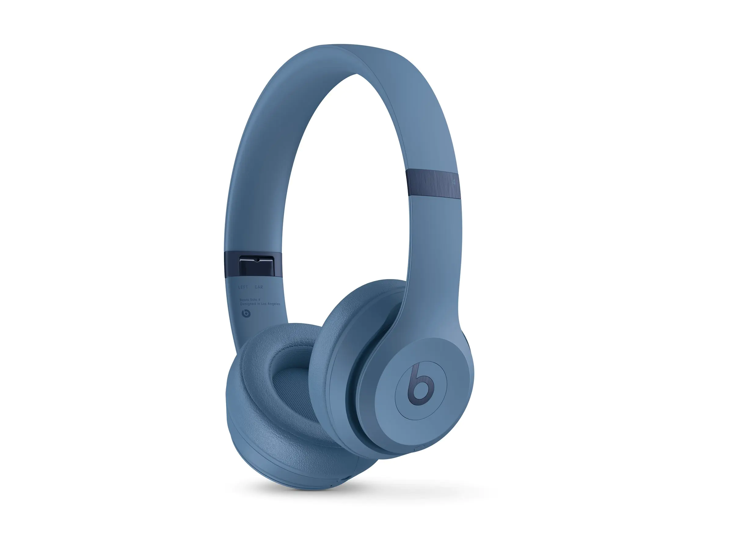 Beats Solo 4 - Kopfhörer mit Mikrofon - On-Ear - Bluetooth - kabellos - 3,5 mm Stecker, USB-C - Geräuschisolierung - Slate Blue