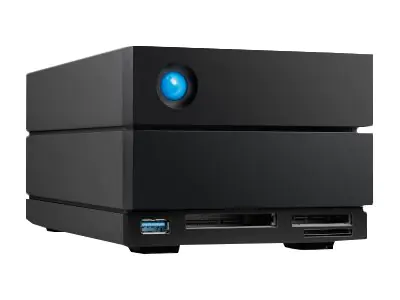 LaCie 2big Dock STLG40000400 - Festplatten-Array - 40 TB - 2 Schächte (SATA-600) - HDD 20 TB x 2 - Thunderbolt 4, USB 3.2 Gen 2 (extern) - mit 5 Jahre Servicevertrag für Datenwiederherstellung
