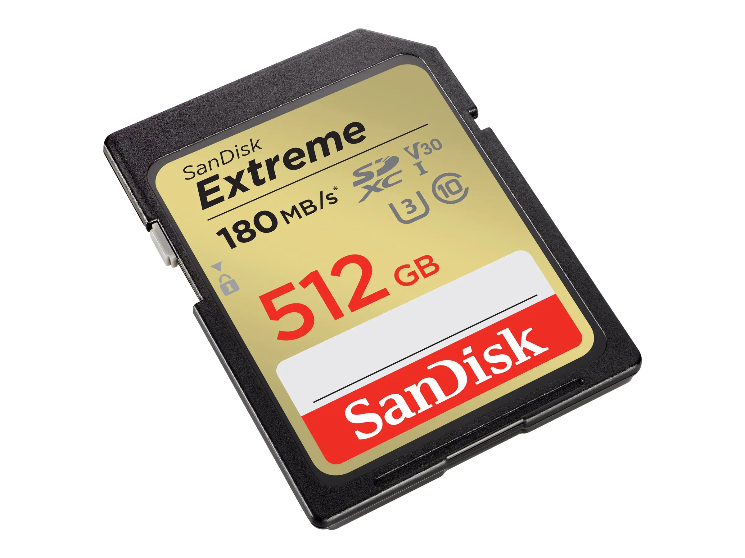 SanDisk Extreme - Flash-Speicherkarte - 512 GB - Video Class V30 / UHS-I U3 / Class10 - SDXC UHS-I