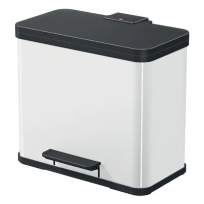 Hailo Tretabfalleimer Öko duo Plus L 47 x 43 x 34 cm (B x H x T) 1 x 17, 1 x 9l Stahlblech weiß Hailo Tretabfalleimer Öko duo Plus L 47 x 43 x 34 cm (B x H x T) 1 x 17, 1 x 9l Stahlblech weiß