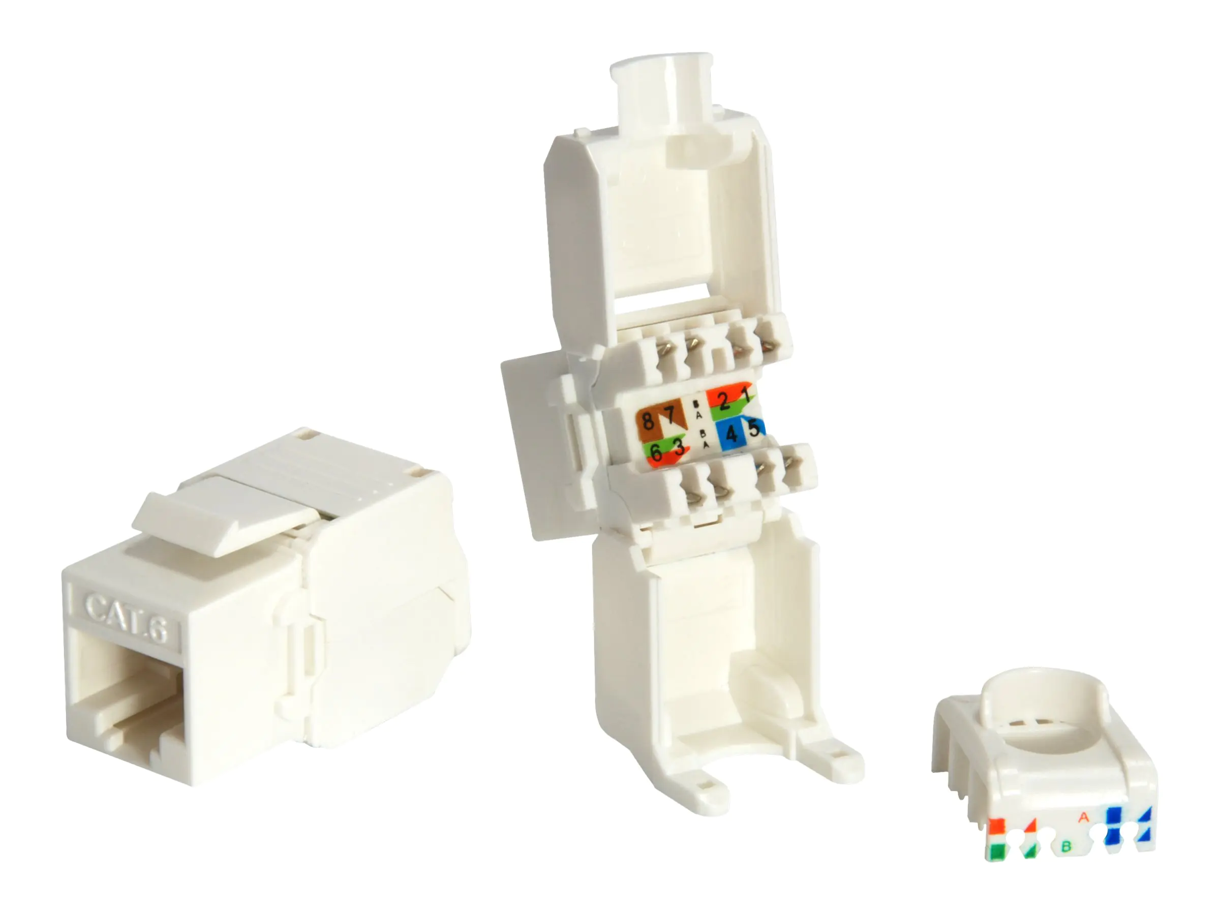 equip Pro - Keystone Jack - CAT 6 - RJ-45 - weiß (Packung mit 8)