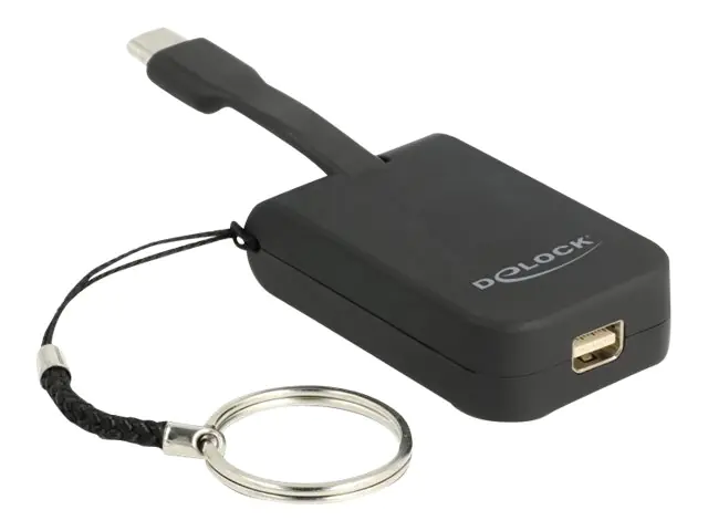 Delock - Externer Videoadapter - VL100 - USB-C - Mini DisplayPort - Schwarz
