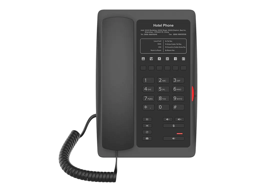 Fanvil H3W - VoIP-Telefon mit Rufnummernanzeige H3W BLACK