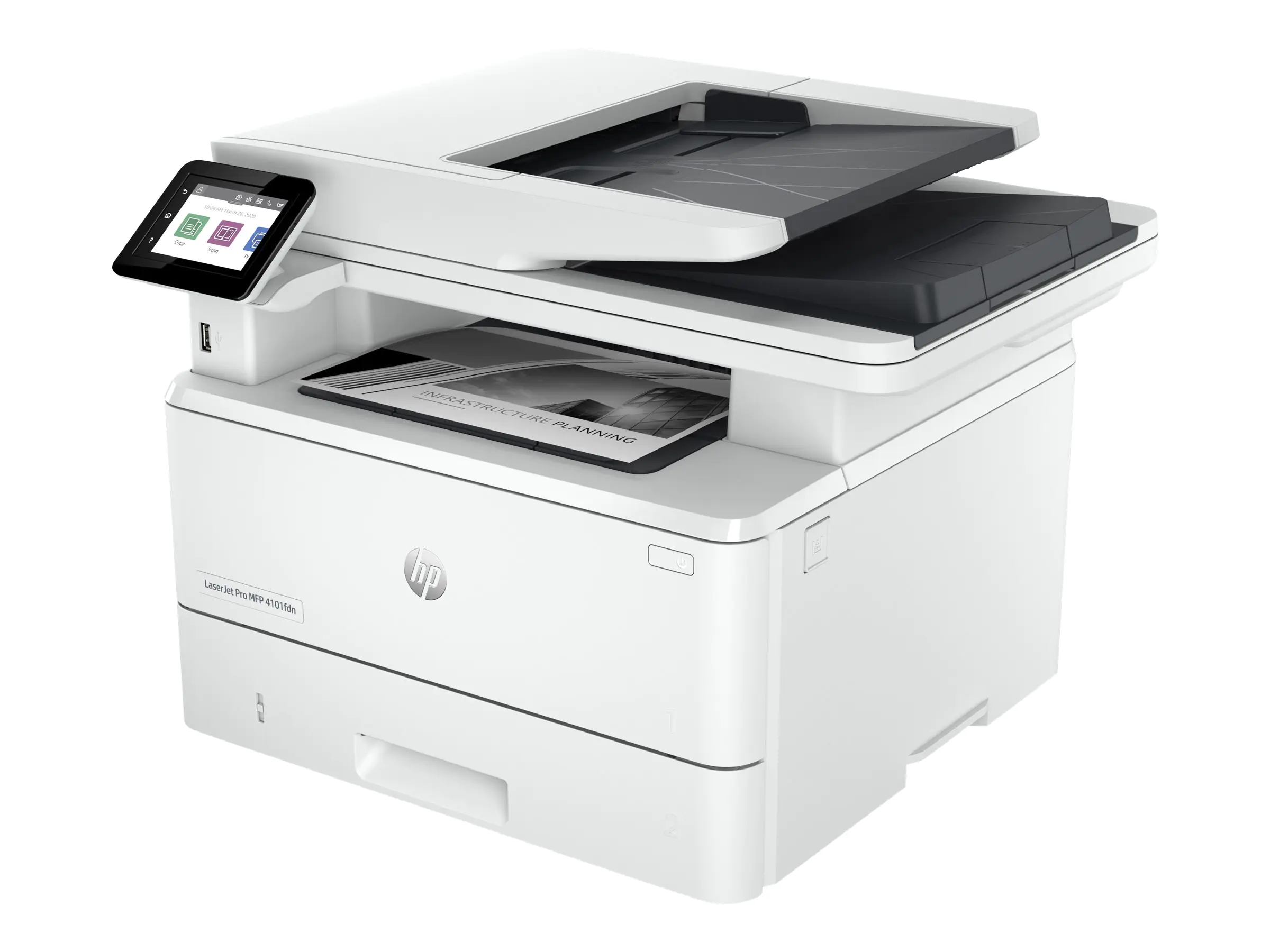 HP LaserJet Pro MFP 4102fdn - Multifunktionsdrucker - s/w - Laser - Legal (216 x 356 mm) (Original) - A4/Legal (Medien) - bis zu 38 Seiten/Min. (Kopieren) - bis zu 40 Seiten/Min. (Drucken) - 350 Blatt - 33.6 Kbps - USB, USB 2.0, Gigabit LAN, USB-Host HP LaserJet Pro MFP 4102fdn - Multifunktionsdrucker - s/w - Laser - Legal (216 x 356 mm) (Original) - A4/Legal (Medien) - bis zu 38 Seiten/Min. (Kopieren) - bis zu 40 Seiten/Min. (Drucken) - 350 Blatt - 33.6 Kbps - USB, USB 2.0, Gigabit LAN, USB-Host