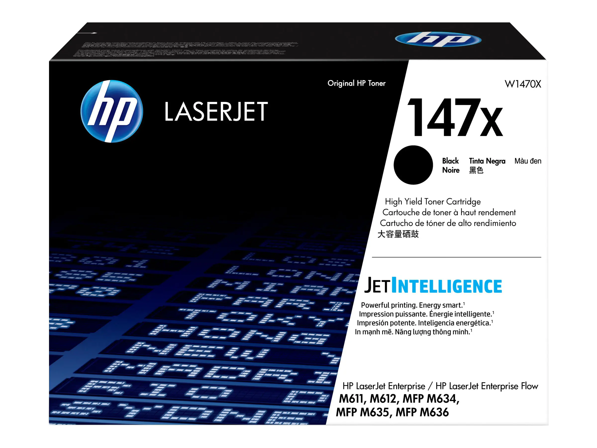 HP 147X - Hohe Ergiebigkeit - Schwarz - original - LaserJet - Tonerpatrone (W1470X) - f?r LaserJet Enterprise MFP M634; LaserJet Enterprise Flow MFP M634, MFP M635, MFP M636 HP 147X - Hohe Ergiebigkeit - Schwarz - original - LaserJet - Tonerpatrone (W1470X) - f?r LaserJet Enterprise MFP M634; LaserJet Enterprise Flow MFP M634, MFP M635, MFP M636