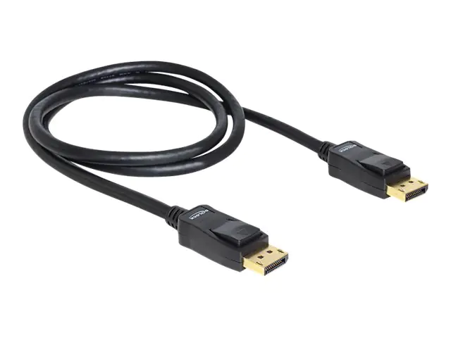 Delock - DisplayPort-Kabel - DisplayPort (M) zu DisplayPort (M) - 1 m - Schwarz Delock - DisplayPort-Kabel - DisplayPort (M) zu DisplayPort (M) - 1 m - Schwarz