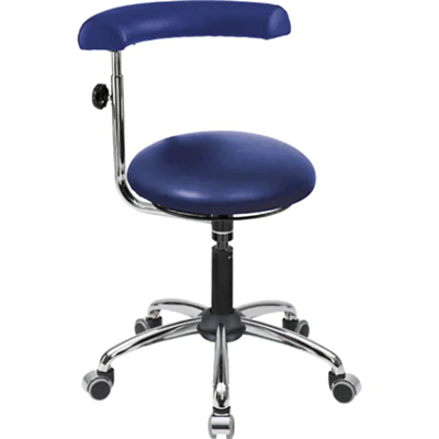 meychair Sitzhocker A20 Rundsitz Farbe der Sitzfläche: blau Farbe des Fußkreuzes: chrom meychair Sitzhocker A20 Rundsitz Farbe der Sitzfläche: blau Farbe des Fußkreuzes: chrom