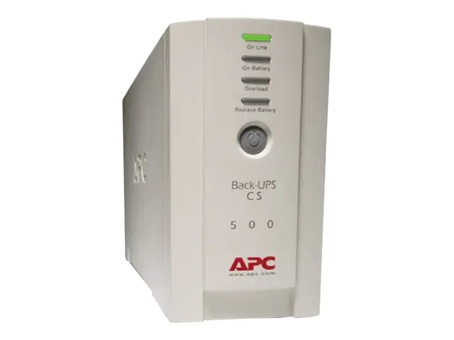 APC Back-UPS CS 500 - USV - Wechselstrom 230 V - 300 Watt - 500 VA - RS-232, USB - Ausgangsanschlüsse: 4 - beige APC Back-UPS CS 500 - USV - Wechselstrom 230 V - 300 Watt - 500 VA - RS-232, USB - Ausgangsanschlüsse: 4 - beige