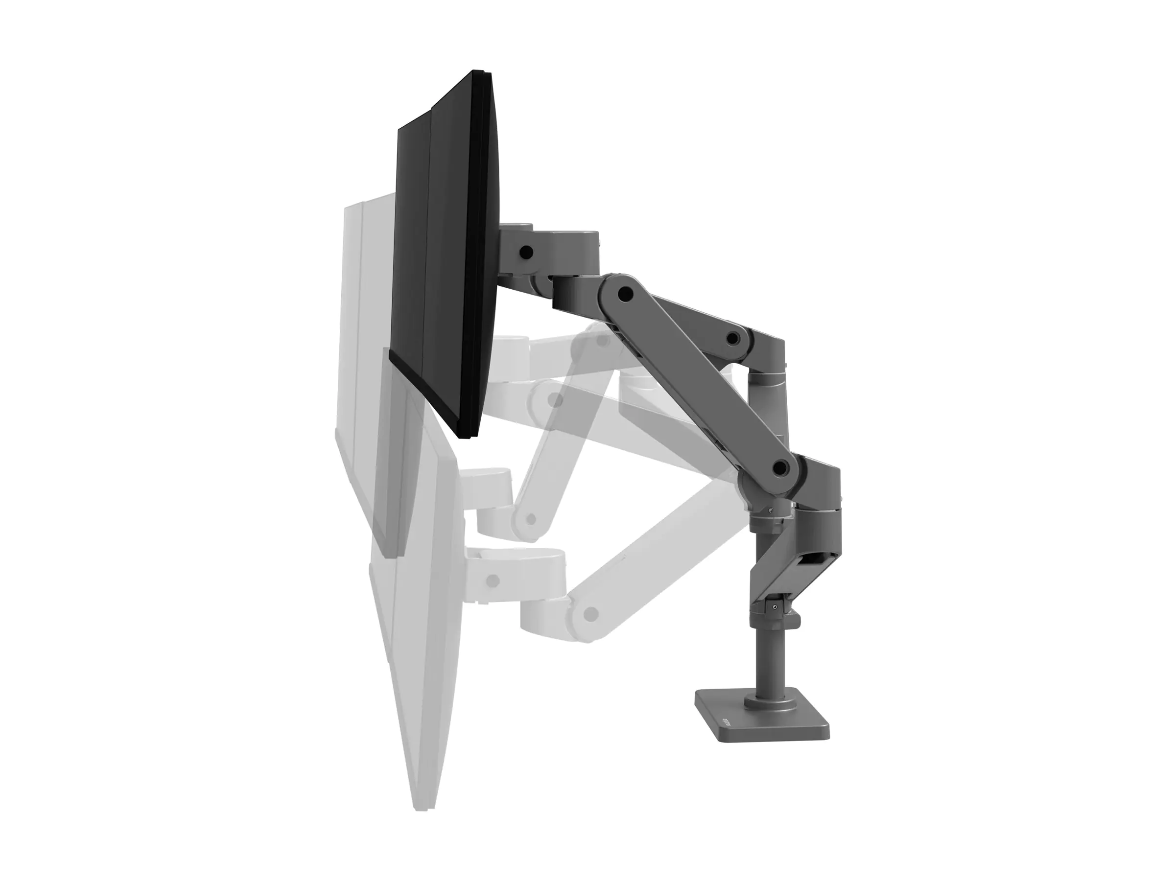 Ergotron LX Pro - Befestigungskit (Doppelarm) - modular - für 2 LCD-Displays - Aluminium - Dunkelgrau - Bildschirmgröße: bis zu 68,6 cm (bis zu 27 Zoll) - Tischmontage