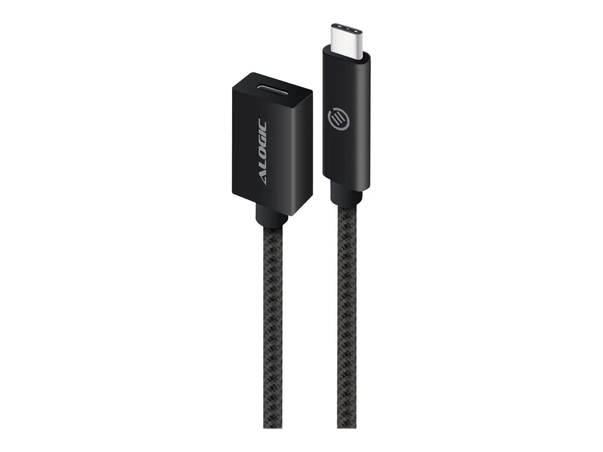 ALOGIC - USB-Kabel - 24 pin USB-C (W) zu 24 pin USB-C (M) - USB 3.1 Gen 2 - 50 cm - Schwarz