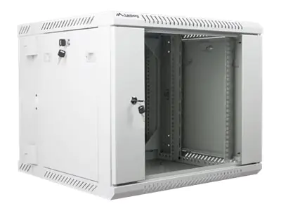 Lanberg Schrank Netzwerkschrank - geeignet für Wandmontage - Grau, RAL 7035 - 9U - 48.3 cm (19")