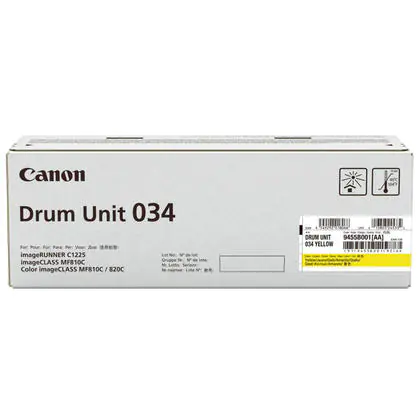 Canon 034 - Gelb - Original - Trommeleinheit - für ImageCLASS MF810Cdn, MF820Cdn; imageRUNNER C1225, C1225iF Canon 034 - Gelb - Original - Trommeleinheit - für ImageCLASS MF810Cdn, MF820Cdn; imageRUNNER C1225, C1225iF