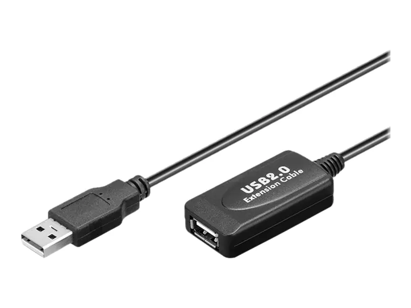 goobay - USB-Verlängerungskabel - USB (W) zu USB (M) - USB 2.0 - 10 m - aktiv
