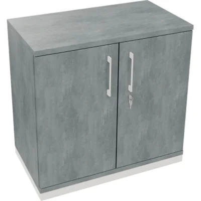 Flügeltürenschrank 2OH B800xT442xH781 ws/Beton