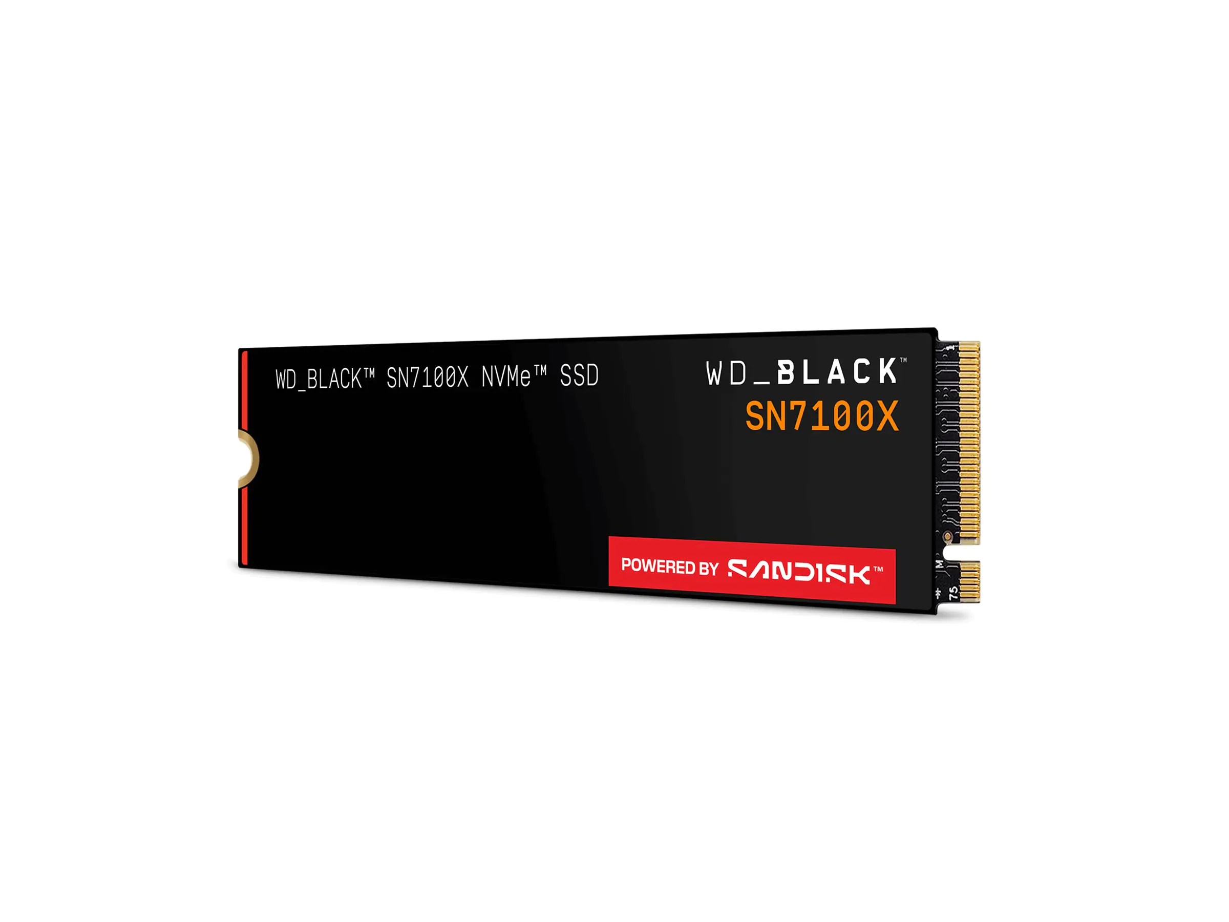 WD WD_BLACK SN7100X - SSD - 2 TB - intern - M.2 2280 - PCI Express 5.0 x4 (NVMe) WDBELH0020BBK-WRSN