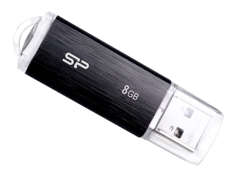 SILICON POWER Ultima U02 - USB-Flash-Laufwerk - 8 GB - USB 2.0 - Schwarz