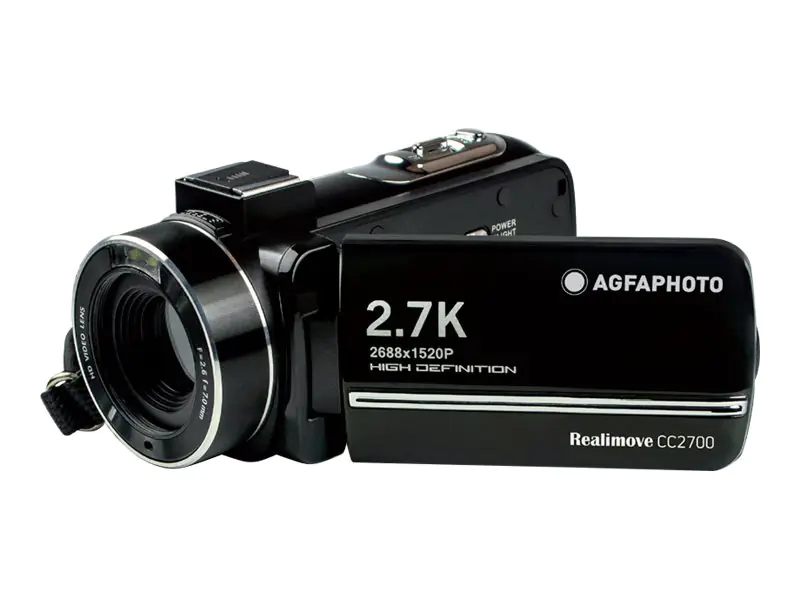 AgfaPhoto Realimove CC2700 - Camcorder - 2.7K - 8.0 MPix - Flash-Karte - Schwarz