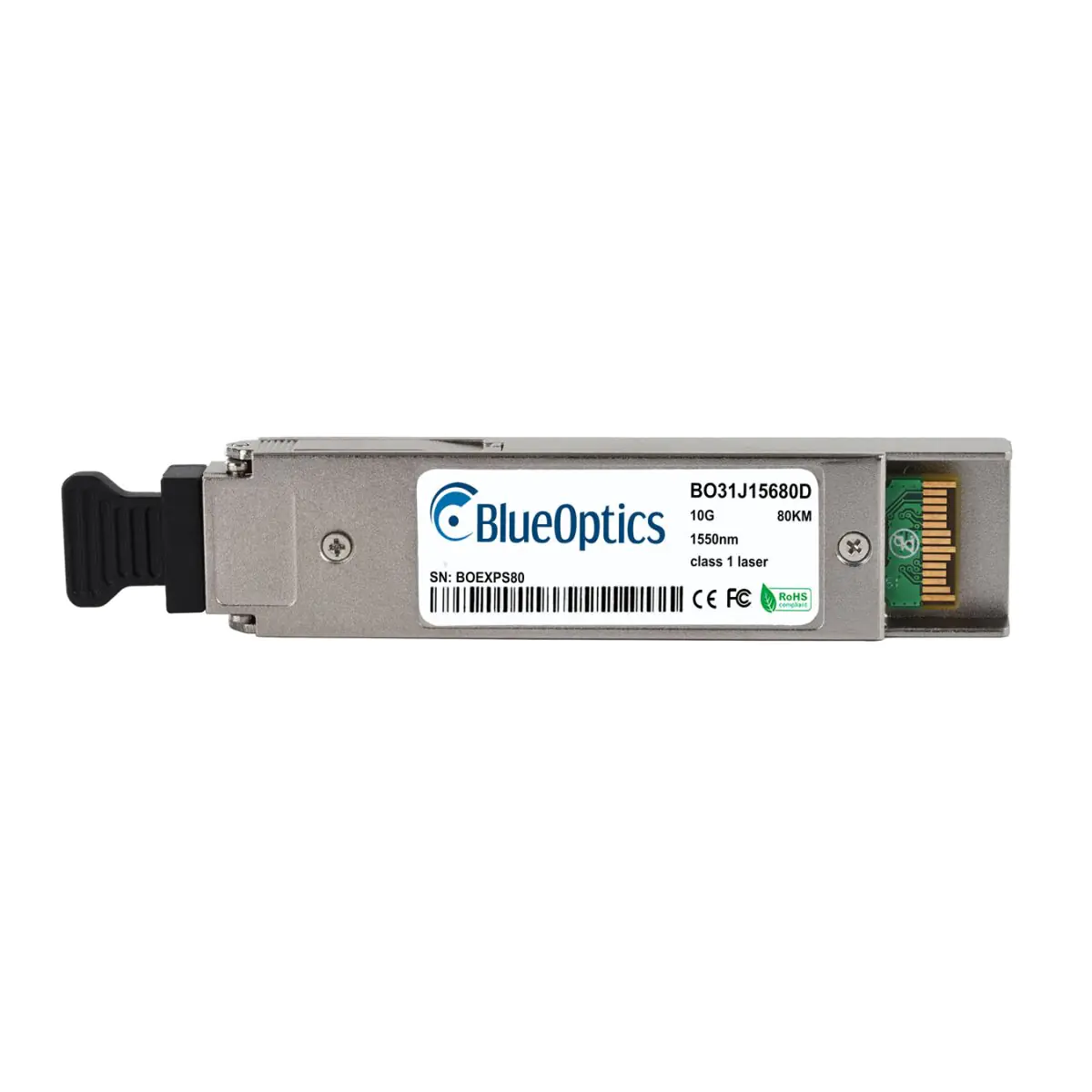 BlueOptics HPE X130 JD107A BlueOptics BO31J15680D XFP Transceiver, 10GBASE-ZR, Singlemode Fiber,