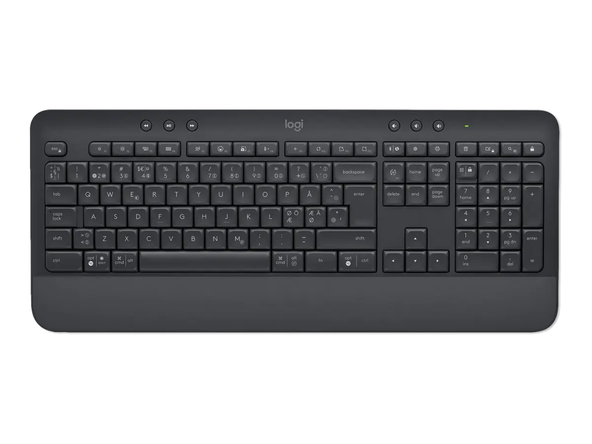 Logitech Signature K650 - Tastatur - kabellos - Bluetooth 5.1 - QWERTY - US International - Graphite