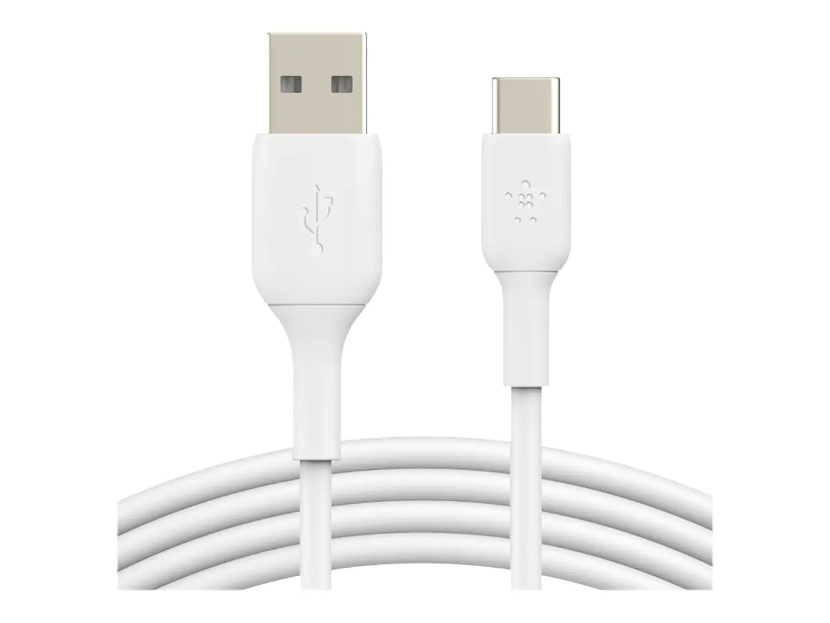 Belkin BoostCharge - USB-Kabel - 24 pin USB-C (M) zu USB (M) - 2 m - weiß