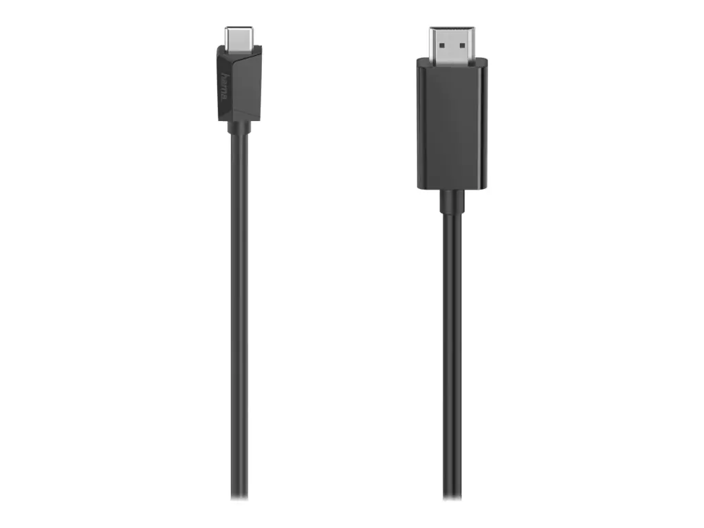 Hama Essential Line - Adapterkabel - USB-C männlich zu HDMI männlich - 1.5 m - Schwarz - 4K
