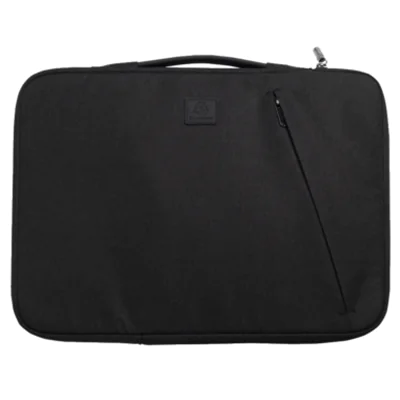 Exacompta Notebookhülle Sleeve 37 x 28 x 2,5 cm (B x H x T) Minifronttasche mit Reißverschluss Polyester, 100 % recycelt business schwarz Exacompta Notebookhülle Sleeve 37 x 28 x 2,5 cm (B x H x T) Minifronttasche mit Reißverschluss Polyester, 100 % recycelt business schwarz