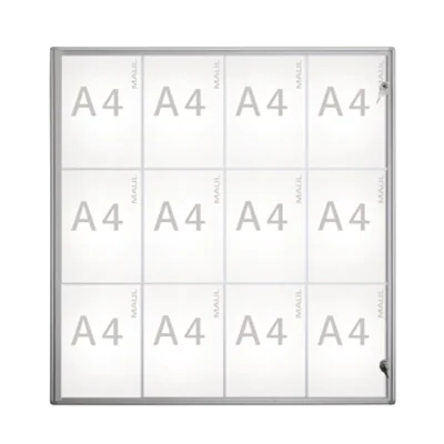 Jakob Maul GmbH MAUL Schaukasten MAULextraslim 12 x DIN A4 Aluminium 8716642 6821208