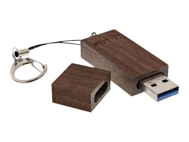 InLine - USB-Flash-Laufwerk - 8 GB - USB 3.0 - Walnussholz