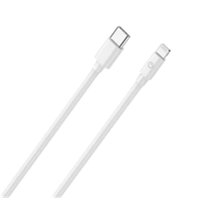 RealPower 385242, 2 m, USB C, Lightning, Weiß, Stecker, Stecker