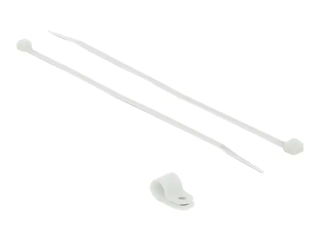 Delock Kabelbinder-Kit - 20 cm - weiß