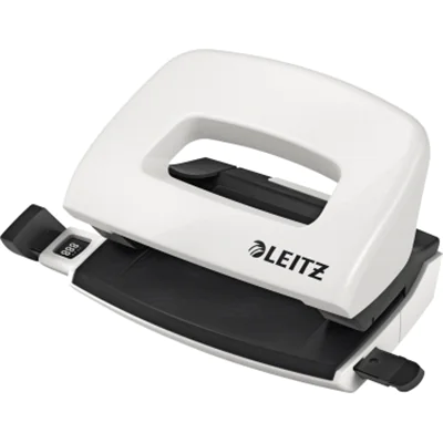 Leitz Locher NeXXt WOW Mini 8 cm 10 Bl. (80 g/m²) mit Anschlagschiene weiß Leitz Locher NeXXt WOW Mini 8 cm 10 Bl. (80 g/m²) mit Anschlagschiene weiß