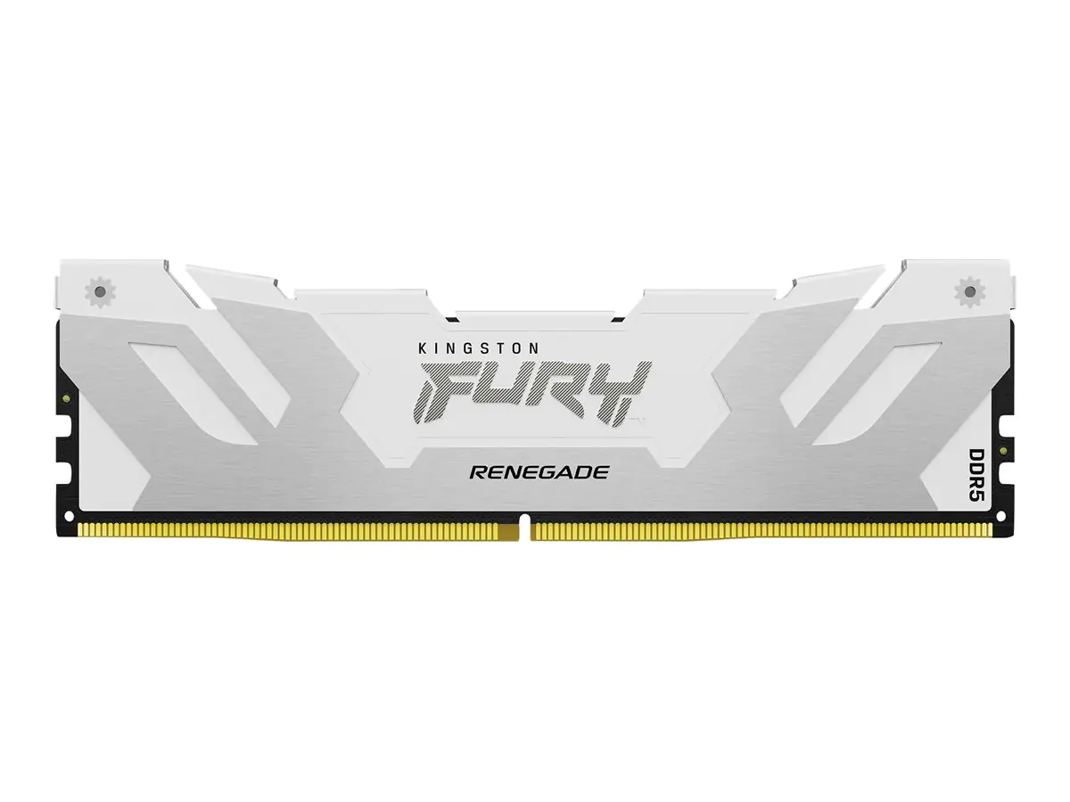 Kingston FURY Renegade - DDR5 - Kit - 32 GB: 2 x 16 GB - DIMM 288-PIN - 6400 MHz / PC5-51200 - CL32 - 1.4 V - ungepuffert - on-die ECC - Weiß/Silber