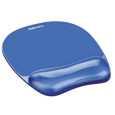Fellowes Gel Crystals - Mauspad mit Handgelenkpolsterkissen - Blau Fellowes Gel Crystals - Mauspad mit Handgelenkpolsterkissen - Blau