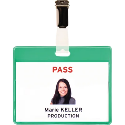 Tarifold Besucher-Namensschild 200505 82,5x103mm gn 25 St./Pack.