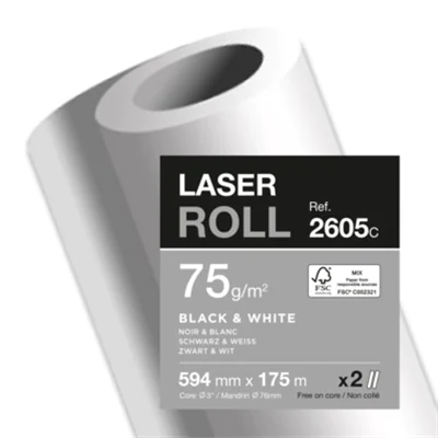 Clairefontaine Plotterpapier 620 mm x 175 m (B x L) 75g/m² 2 St./Pack. Clairefontaine Plotterpapier 620 mm x 175 m (B x L) 75g/m² 2 St./Pack.