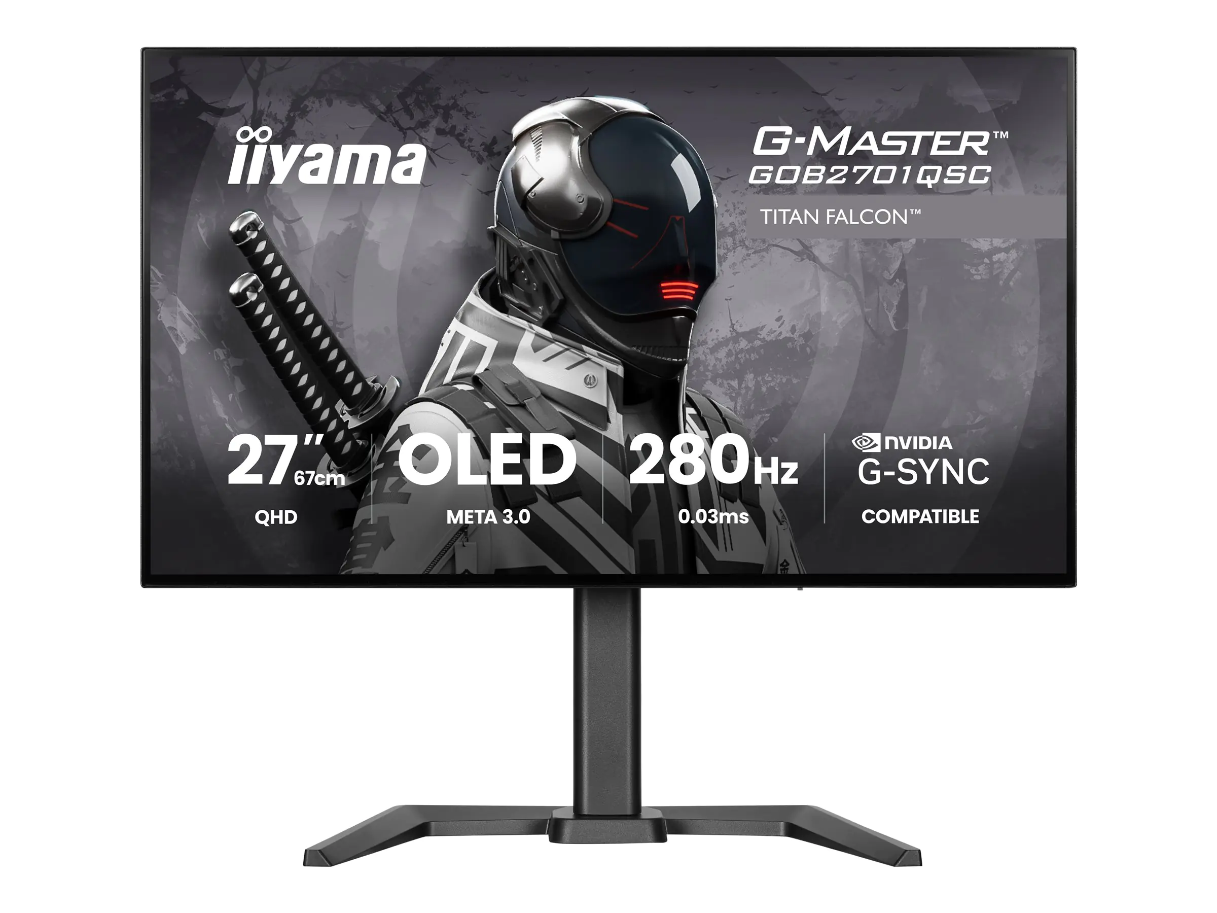Iiyama G-MASTER Titan Falcon GOB2701QSC-B1 - OLED -Monitor - Gaming - 68.6 cm (27")